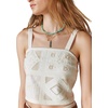 image:imageLucky Brand Womens Embroidered Crop TopTurtledove