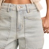 image:imageLucky Brand Womens Lucky Legend Crop Patch Pocket Wide LegGlaze Up Wash