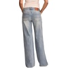 image:imageLucky Brand Womens Mid Rise Sweet Wide Leg JeansHere We Go Indigo Wash