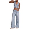 image:imageLucky Brand Womens Palazzo Wide Leg JeansFlip Side Wash