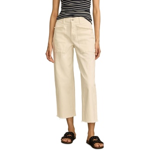image:imageLucky Brand Womens Lucky Legend Crop Wide Leg JeansBright White