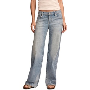image:imageLucky Brand Womens Mid Rise Sweet Wide Leg JeansHere We Go Indigo Wash